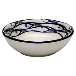 Jersey Pottery Sardine Run Dipping Bowl, Dia.9cm